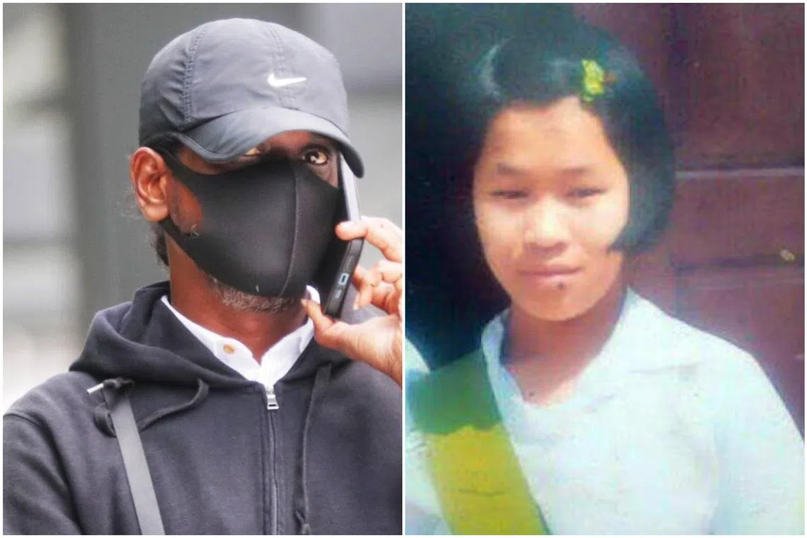 Kevin Chelvam (left) is claiming trial to four charges related to the abuse of Myanmar maid Piang Ngaih Don.
