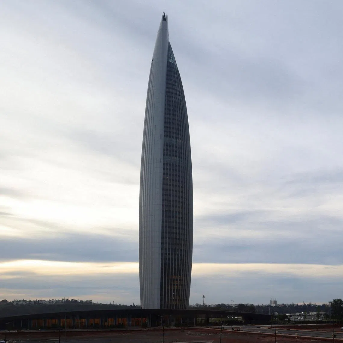 The Mohammed VI Tower, a prominent skyscraper in Sale, near Rabat, the capital of Morocco, January 1, 2026. REUTERS/Amr Abdallah Dalsh