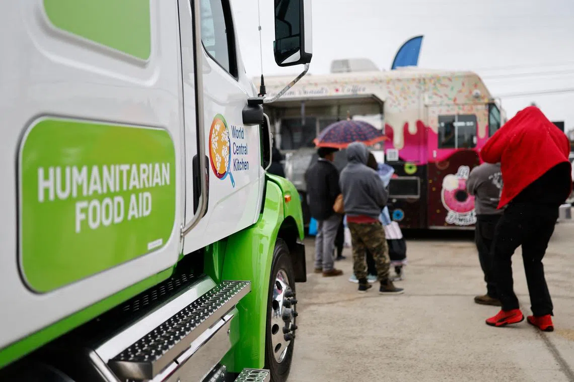 The World Central Kitchen charity had announced that it had run out of the ingredients necessary to provide much-needed free meals.