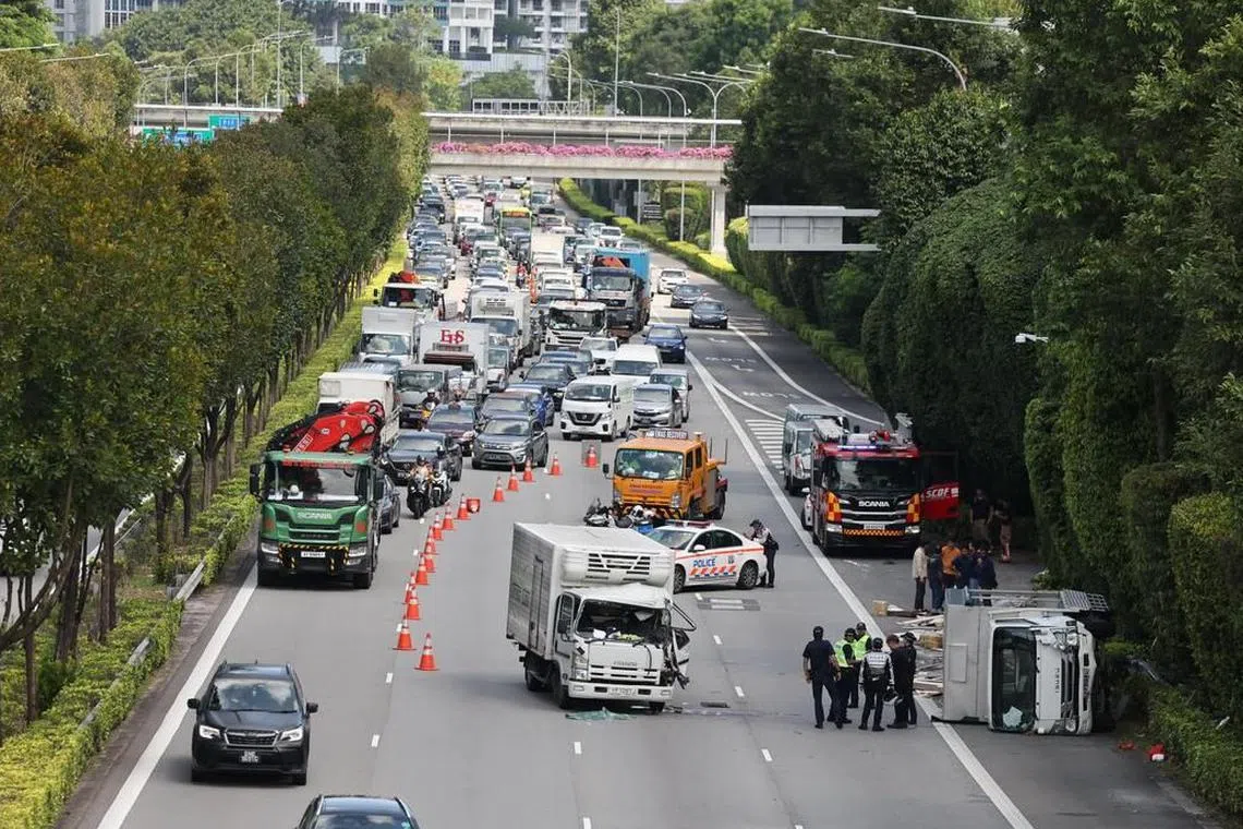 The dead man was a passenger in one of the lorries and needed to be extricated with hydraulic rescue equipment after he was trapped.