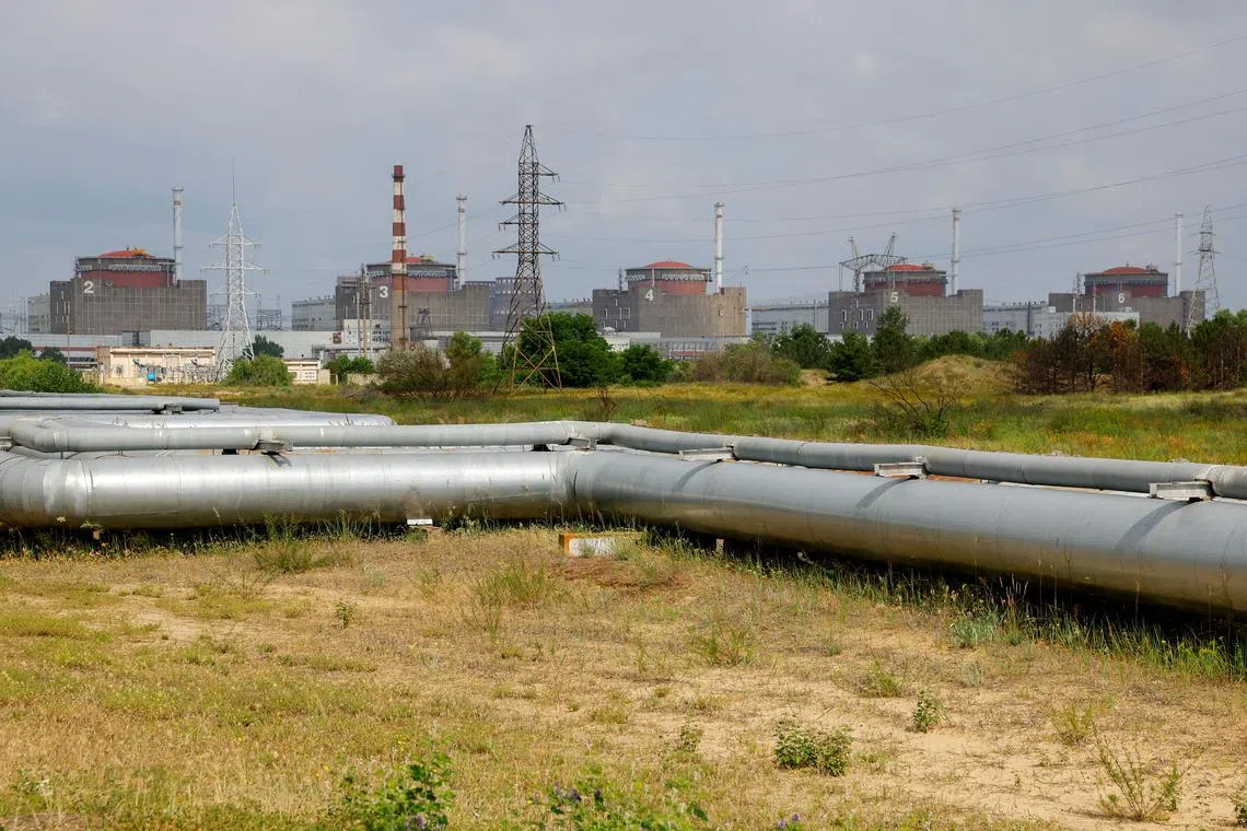 A view shows the Zaporizhzhia Nuclear Power Plant before the arrival of the International Atomic Energy Agency (IAEA) expert mission in the course of Russia-Ukraine conflict outside Enerhodar in the Zaporizhzhia region, Russian-controlled Ukraine, June 15, 2023. REUTERS/Alexander Ermochenko/File Photo