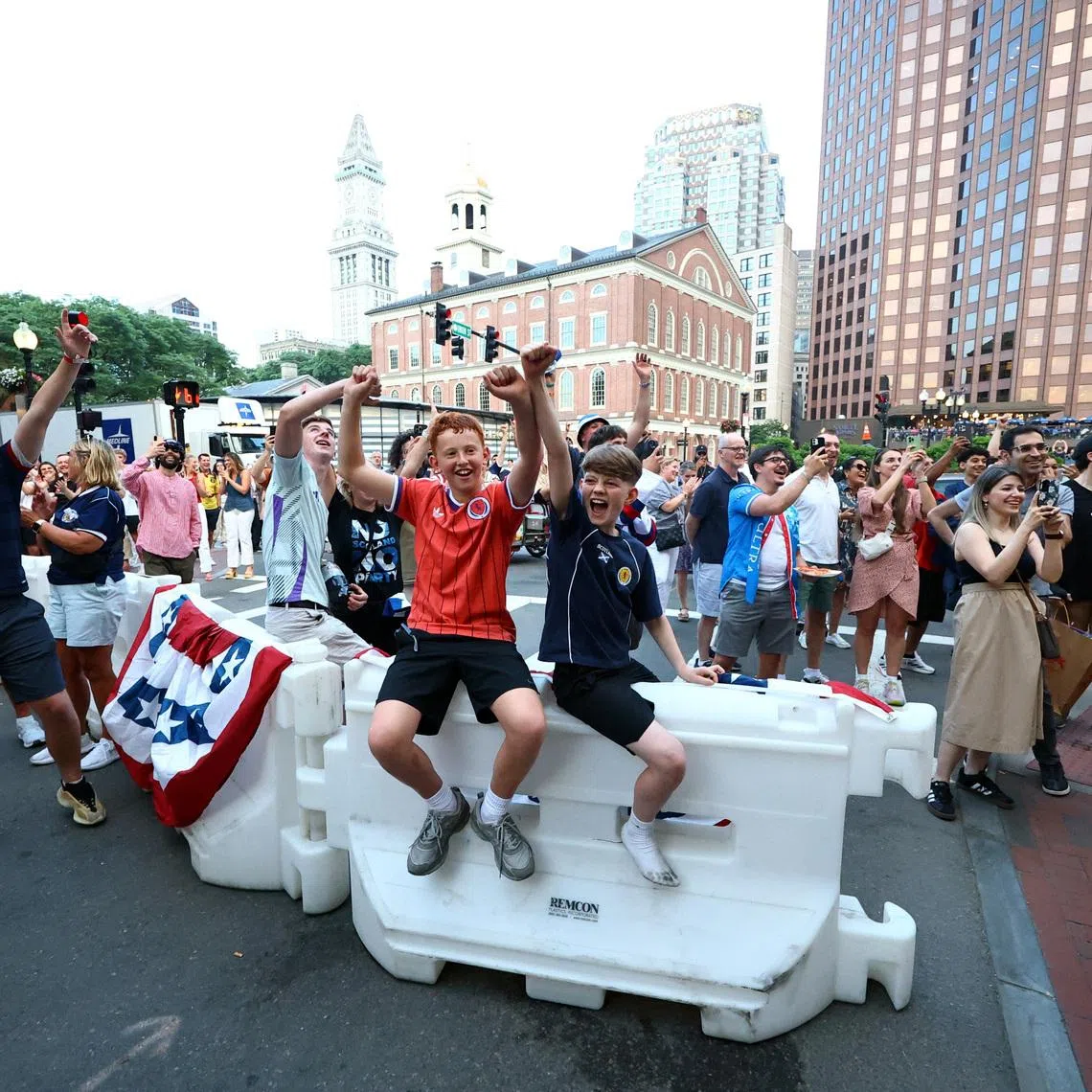 FILE PHOTO: Soccer Football - FIFA World Cup 2026 - Group C - Haiti v Scotland - Preview - Boston, Massachusetts, U.S. - June 12, 2026 Scotland fans gather in Boston ahead of the match REUTERS/Peter Cziborra/File Photo