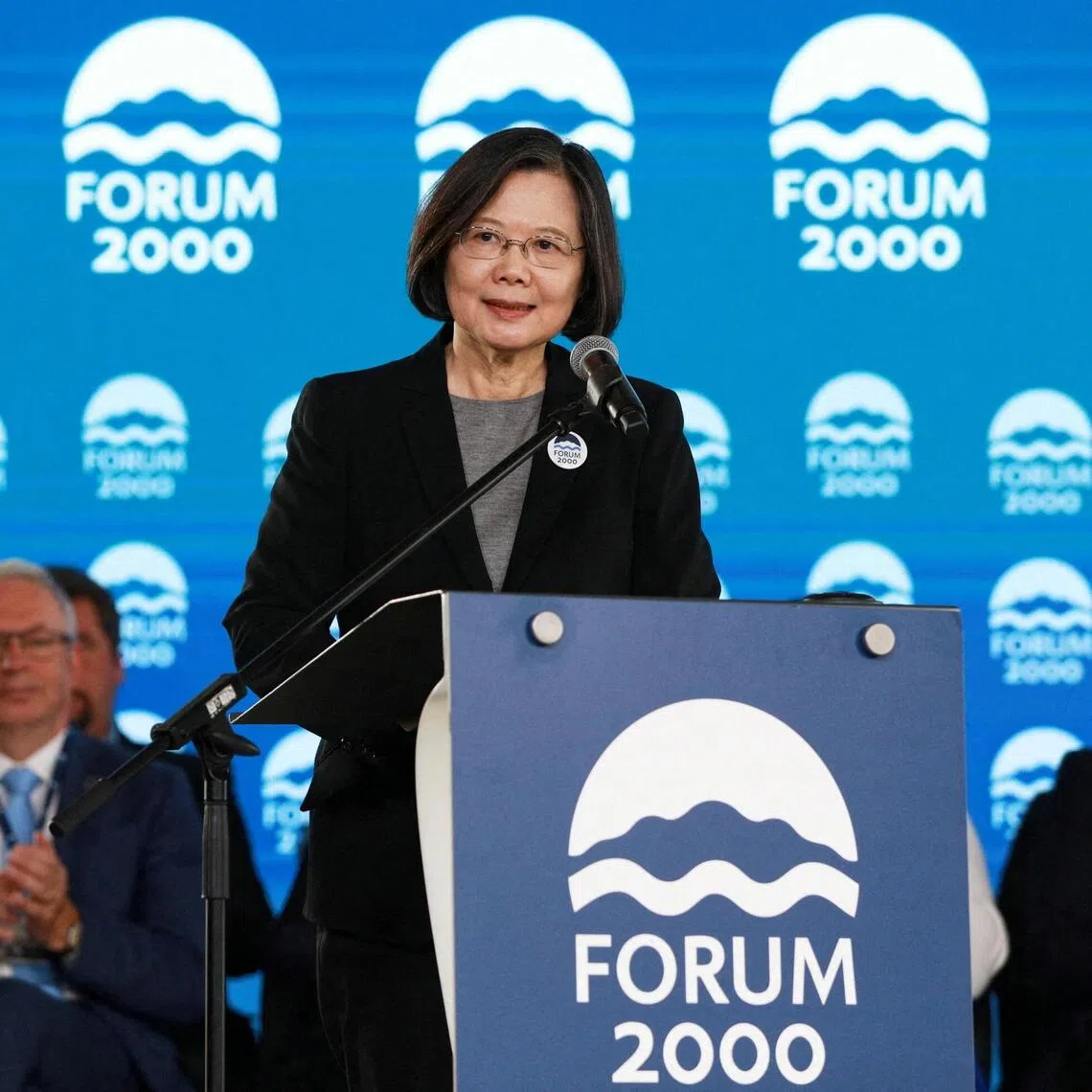 Since leaving office, former Taiwan president Tsai Ing-wen has given multiple speeches in Europe.