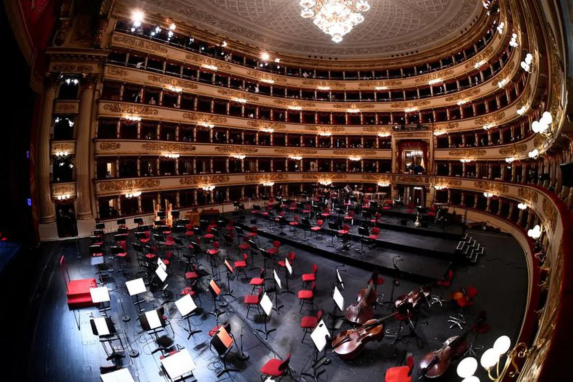 La Scala opera house re-opens to the public after being closed due to the coronavirus disease (COVID-19) pandemic, in Milan, Italy, May 10, 2021. REUTERS/Flavio Lo Scalzo/File Photo