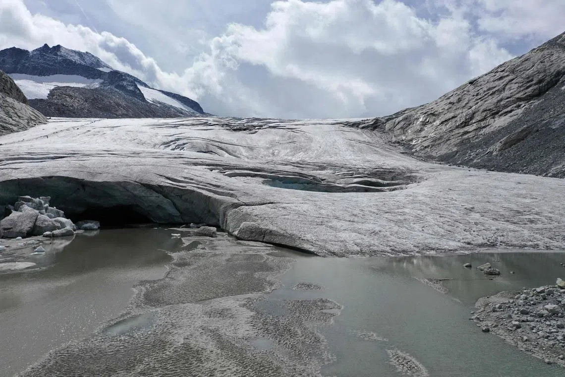 Like other Alpine glaciers, the Adamello is suffering from reduced snowfall – down 50 per cent last year.