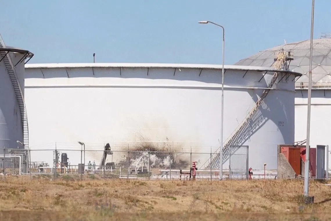 The local safety authorities and police said they were still investigating if there was a link between earlier power outages at the port and the blast.