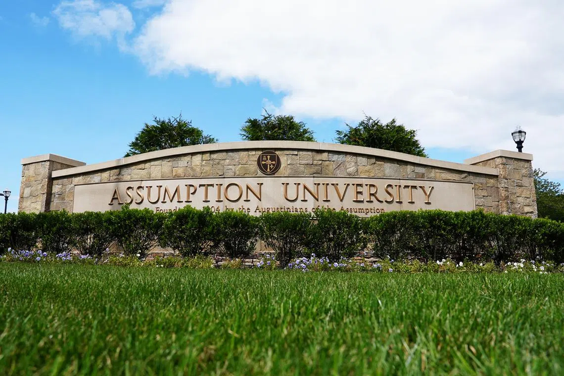The students were part of a larger group who chased the man from a campus building in Assumption University after he was invited there by a student using the dating app Tinder.