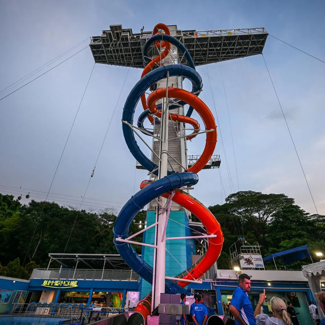 Skyslides by Klook is a new attraction featuring two new slides standing 44m tall – each roughly the height of a 14-storey building.