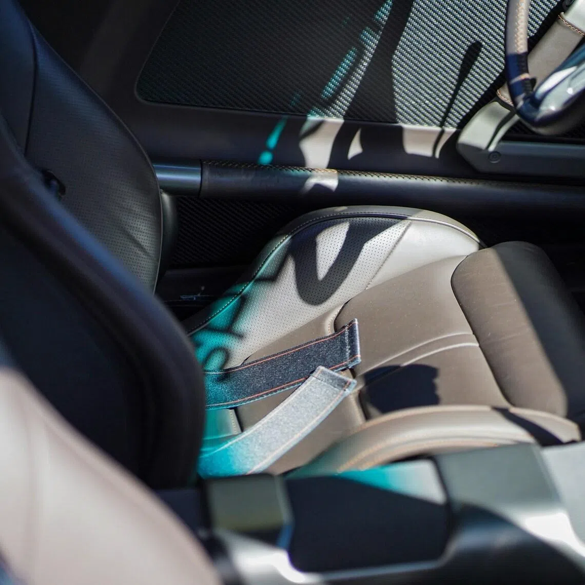"Zero-gravity" seats have backrests adjustable to steep reclining angles.