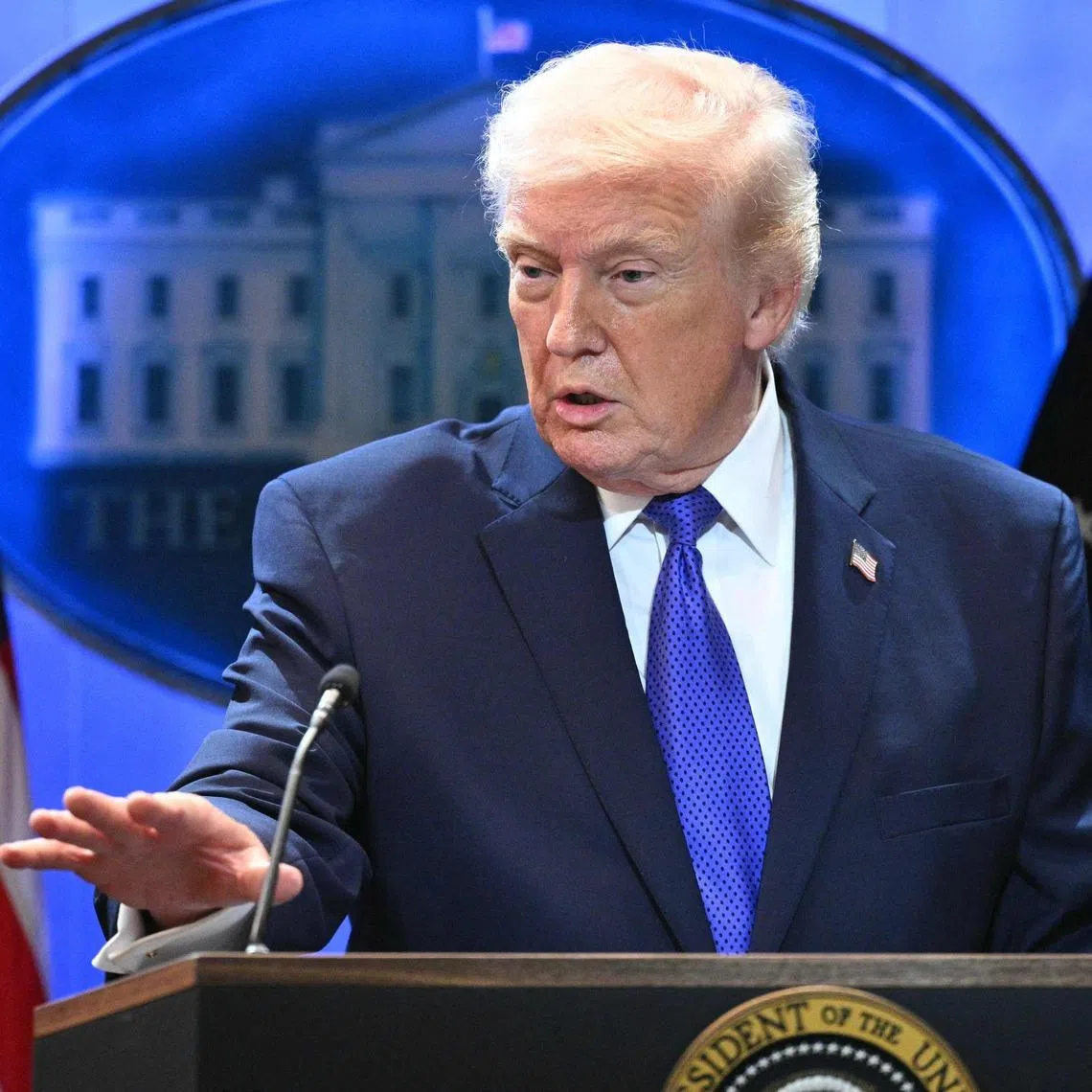 US President Donald Trump said he would impose an across-the-board 10 per cent tariff starting in a matter of days.