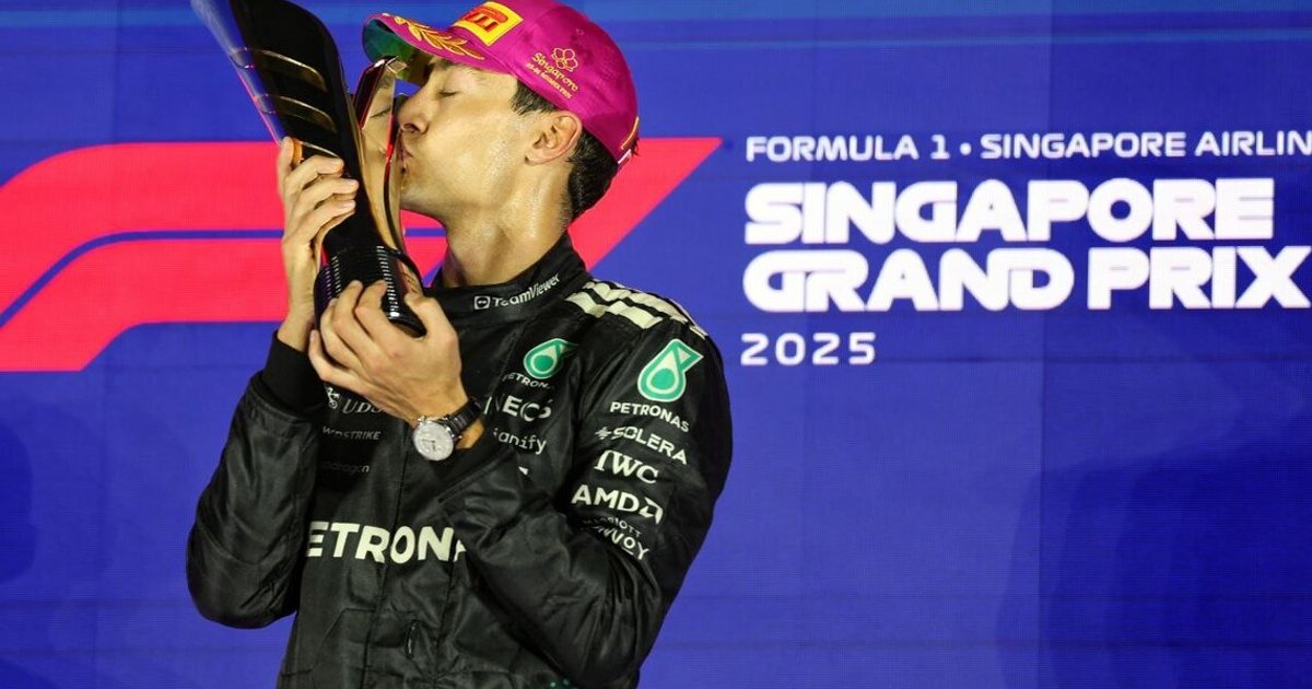 Mercedes’ George Russell wins F1 Singapore Grand Prix, McLaren retain constructors’ title