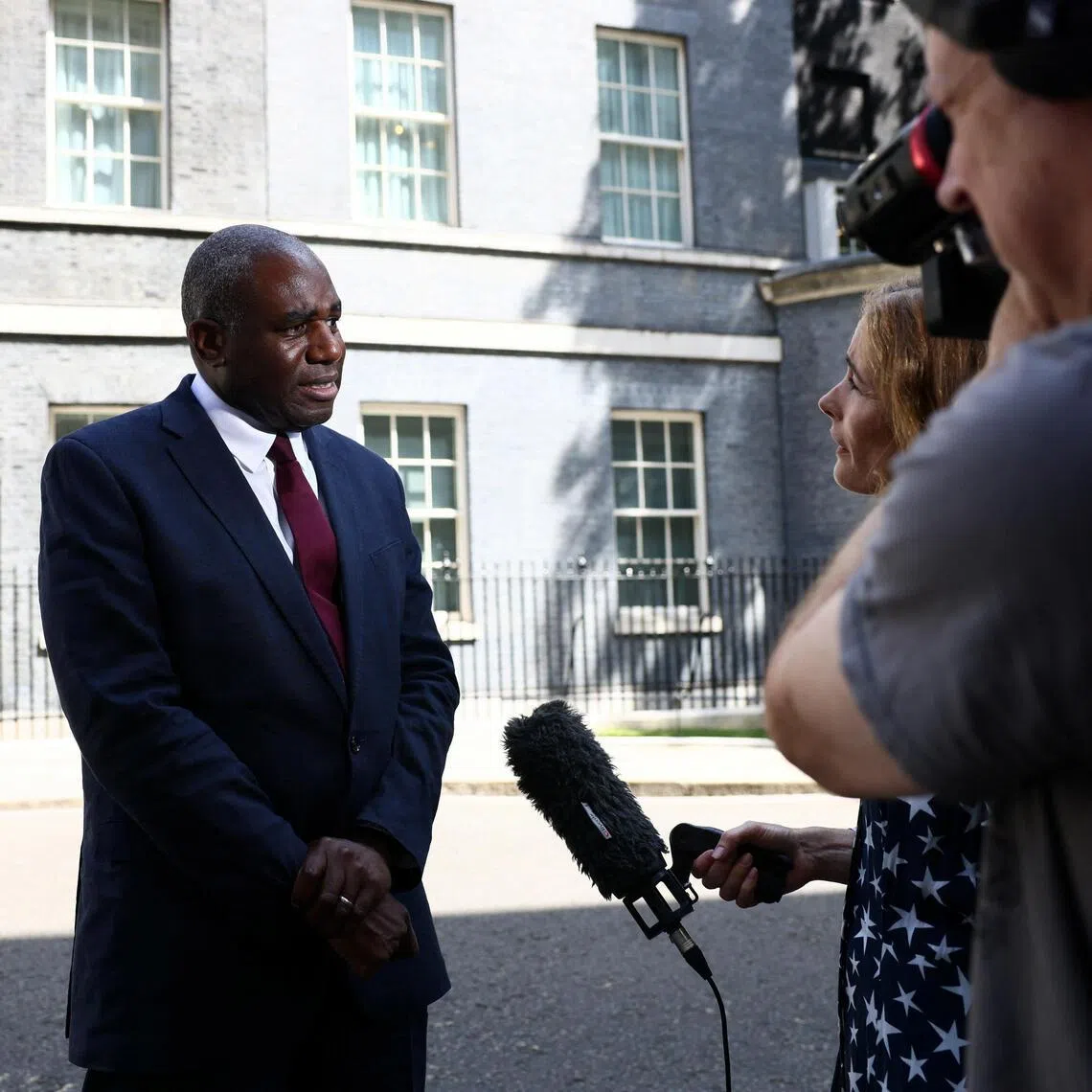 Britain's Deputy Prime Minister and Justice Secretary David Lammy speaks to the media following Britain's Prime Minister Keir Starmer's announcement of the timeline for his resignation, in London, Britain, June 22, 2026. REUTERS/Jack Taylor