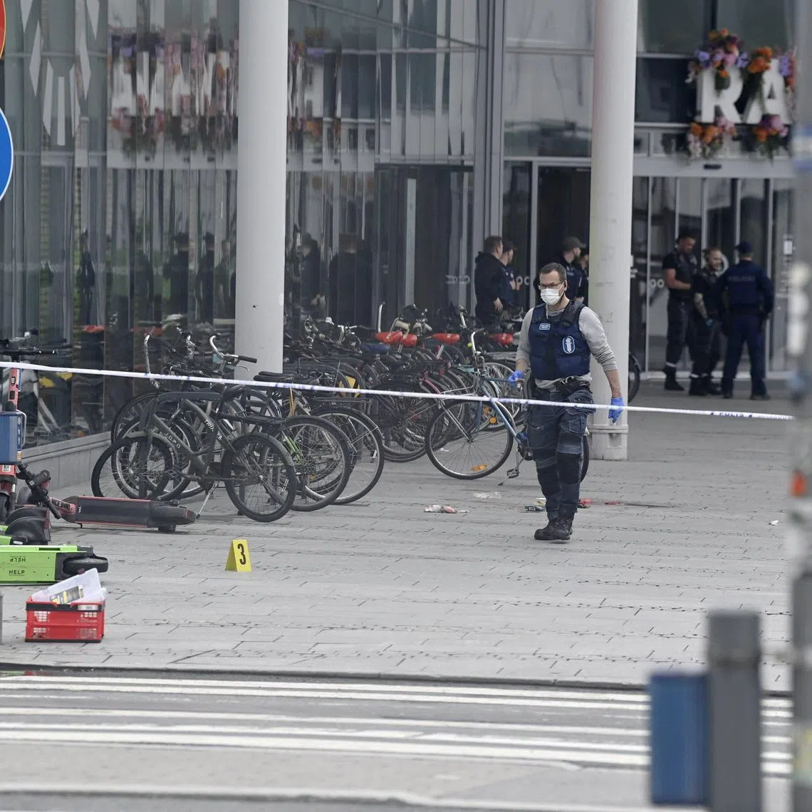 Four people were stabbed near the shopping centre in Tampere, Finland, on July 3, 2025. 