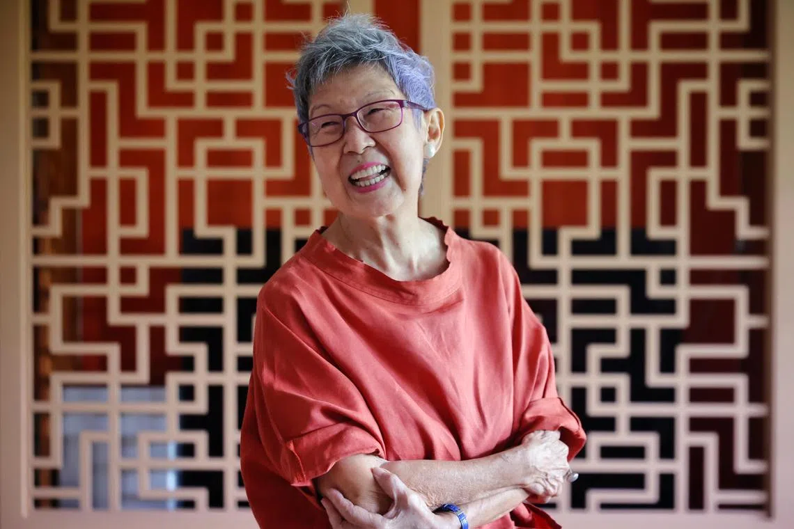 ST20231201_202311871353/sfcm06/Sor Fern/Jason Quah

Novelist Suchen Christine Lim, one of three Cultural Medallion recipients this year, pictured at her home on Dec 1, 2023.