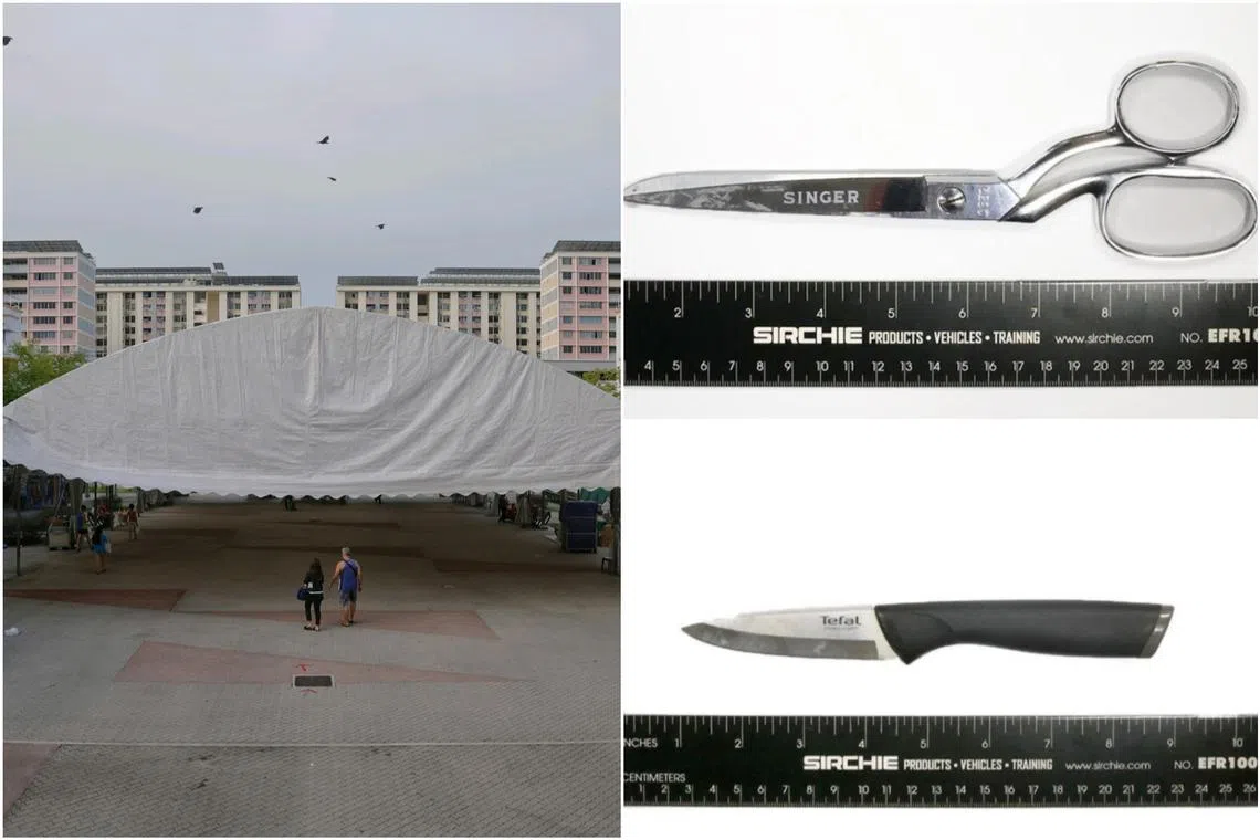 The teenager planned to stab people at an open area near Tampines West Community Centre using scissors or a kitchen knife.