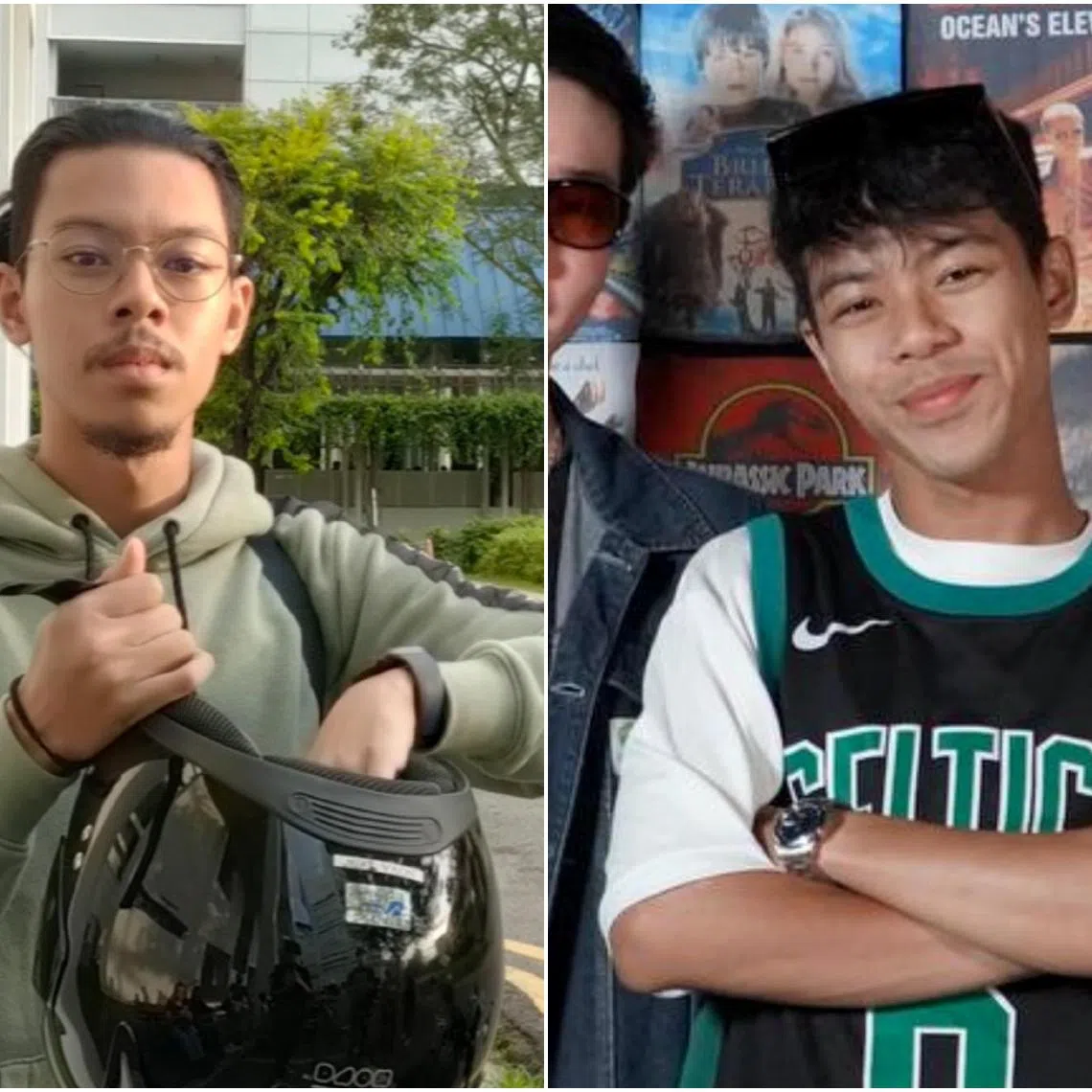 Adam Erman in April 2022 (left) and December 2023 (right). His changes have helped him to ‘rebrand’ himself for the better.