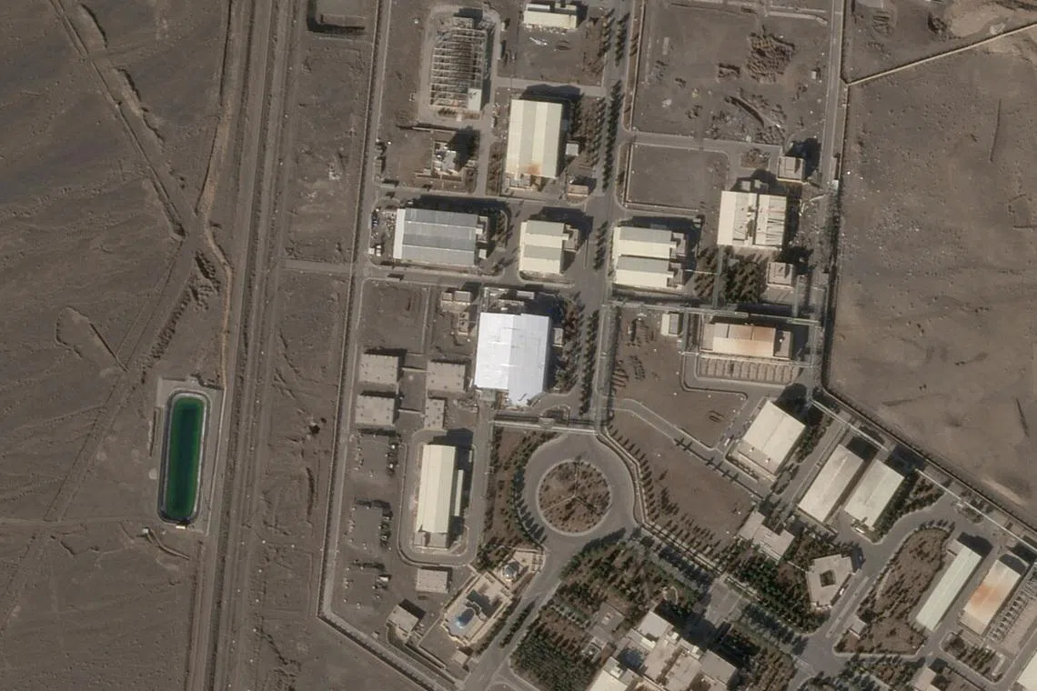 A satellite imagery taken on January 30, 2026 shows a new roof over a previously destroyed building at Natanz nuclear site, Iran.     2026 PLANET LABS PBC/Handout via REUTERS