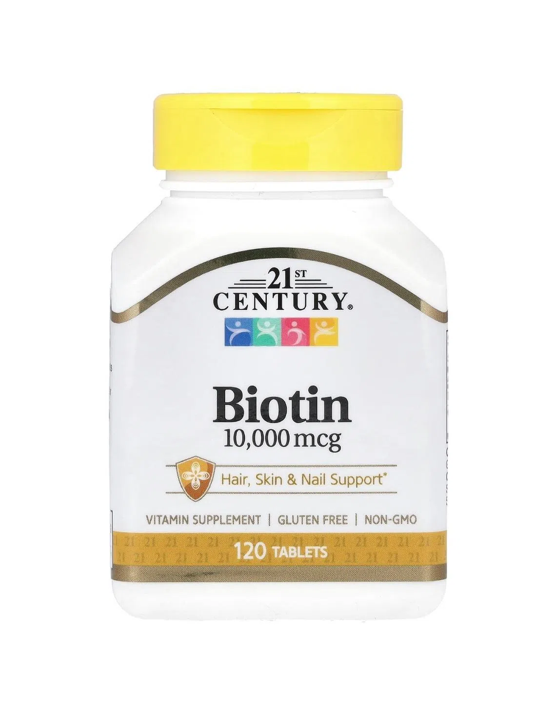 Melhor suplemento para uma pele bonita: 21st Century Biotin 10.000mcg, 360 comprimidos