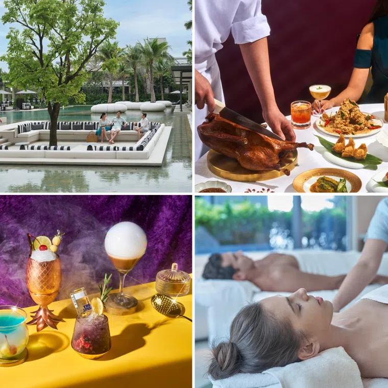 Marriott Bonvoy: Resort-themed retreat at The Laurus, award-winning modern Cantonese cuisine at Madame Fan, creative cocktails at W XYZ Bar and wellness treatments at Bodhi Spa