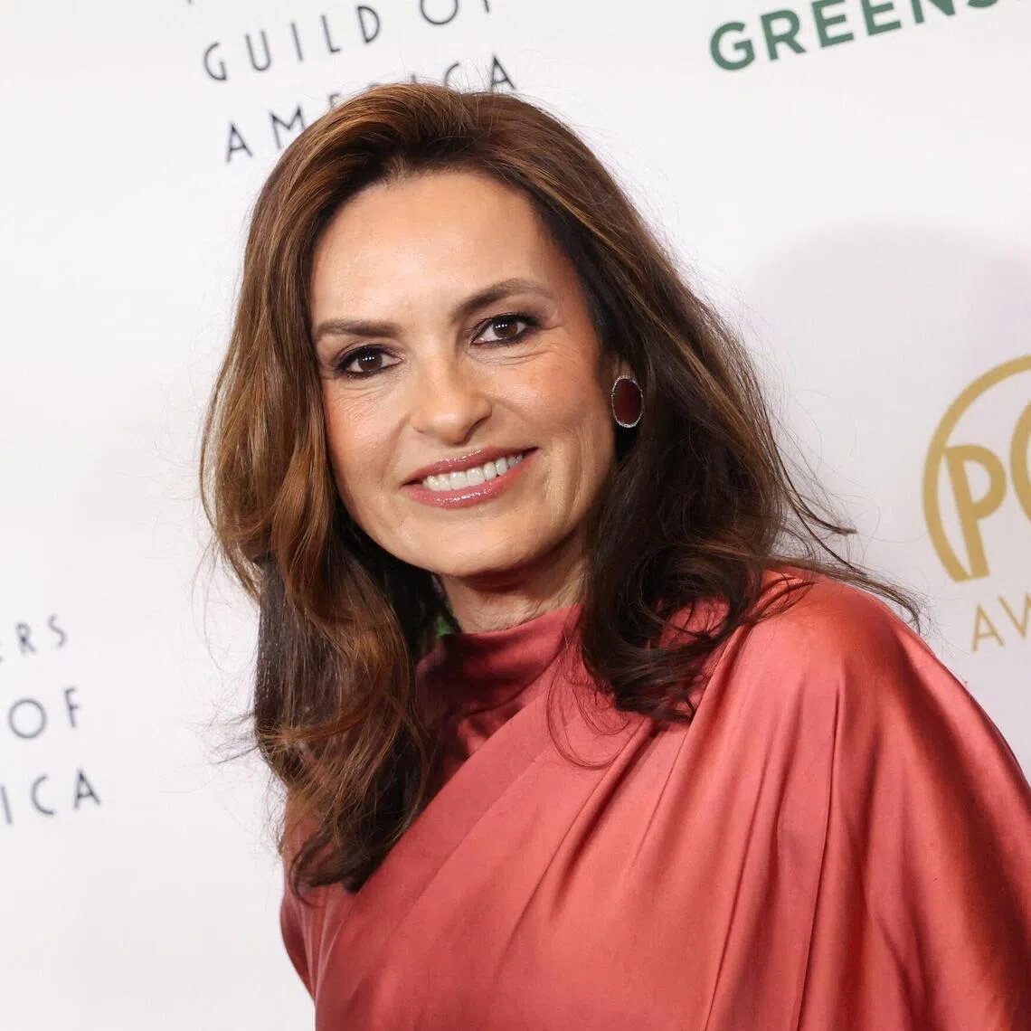 US actress/director Mariska Hargitay arrives at the 37th Annual Producers Guild Awards at Fairmont Century Plaza in Los Angeles on February 28, 2026. (Photo by Michael Tran / AFP)