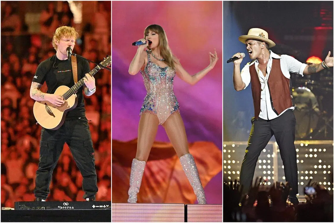 It has been concert season in Singapore with Swift’s tour following gigs by Coldplay and Ed Sheeran, and Bruno Mars set to perform in April. 
