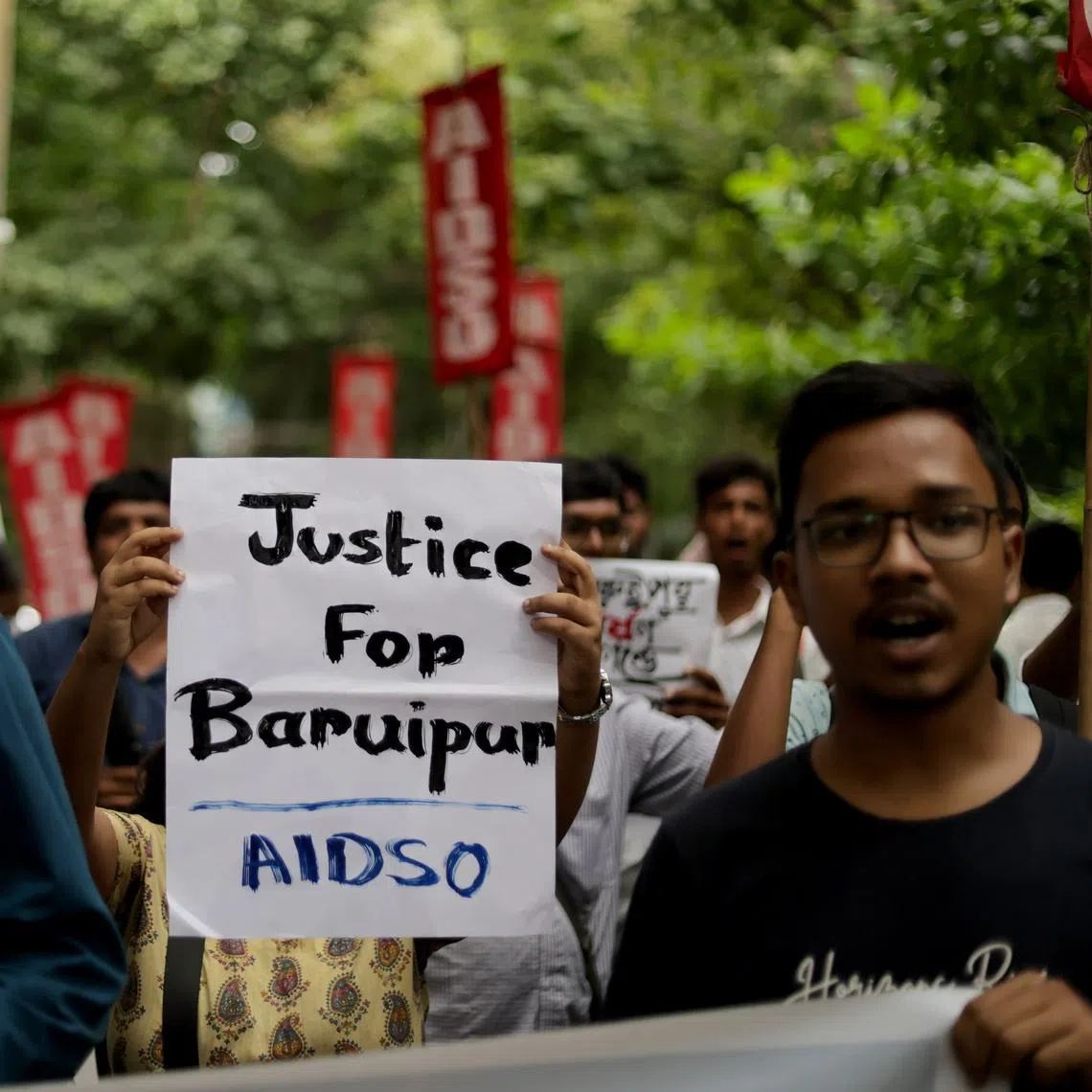 Protesters had blocked roads and torched vehicles since the girl’s body was found in a pond on July 5.