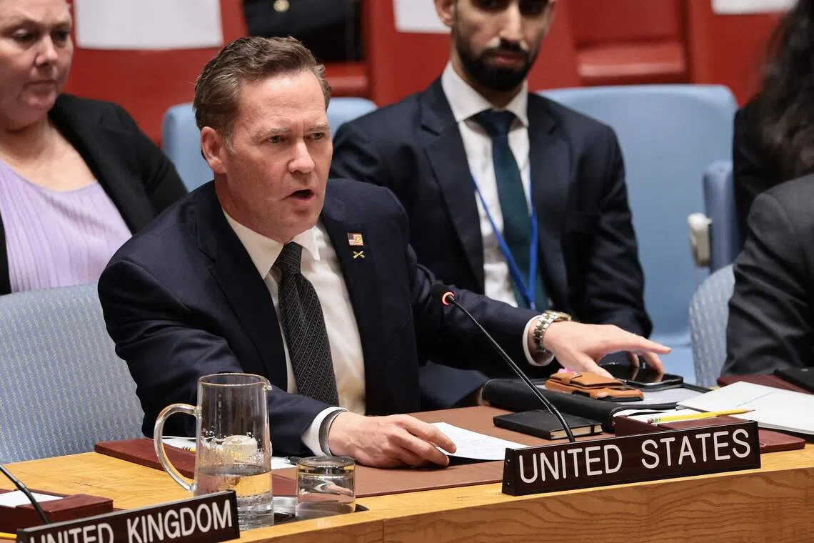 US ambassador to UN denounces Iran’s truce proposal as ‘cynical’
