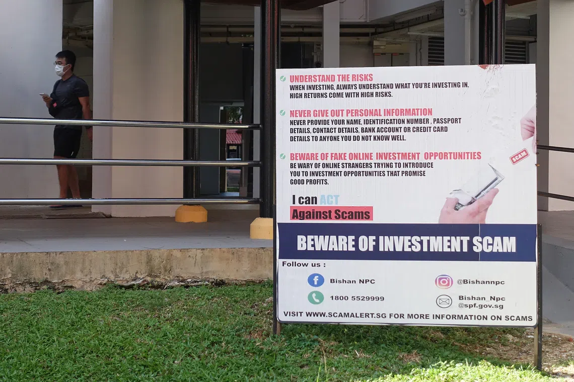 The police said investment scams made up the highest amount lost among all scam types in the first half of 2026, with $169.8 million lost.