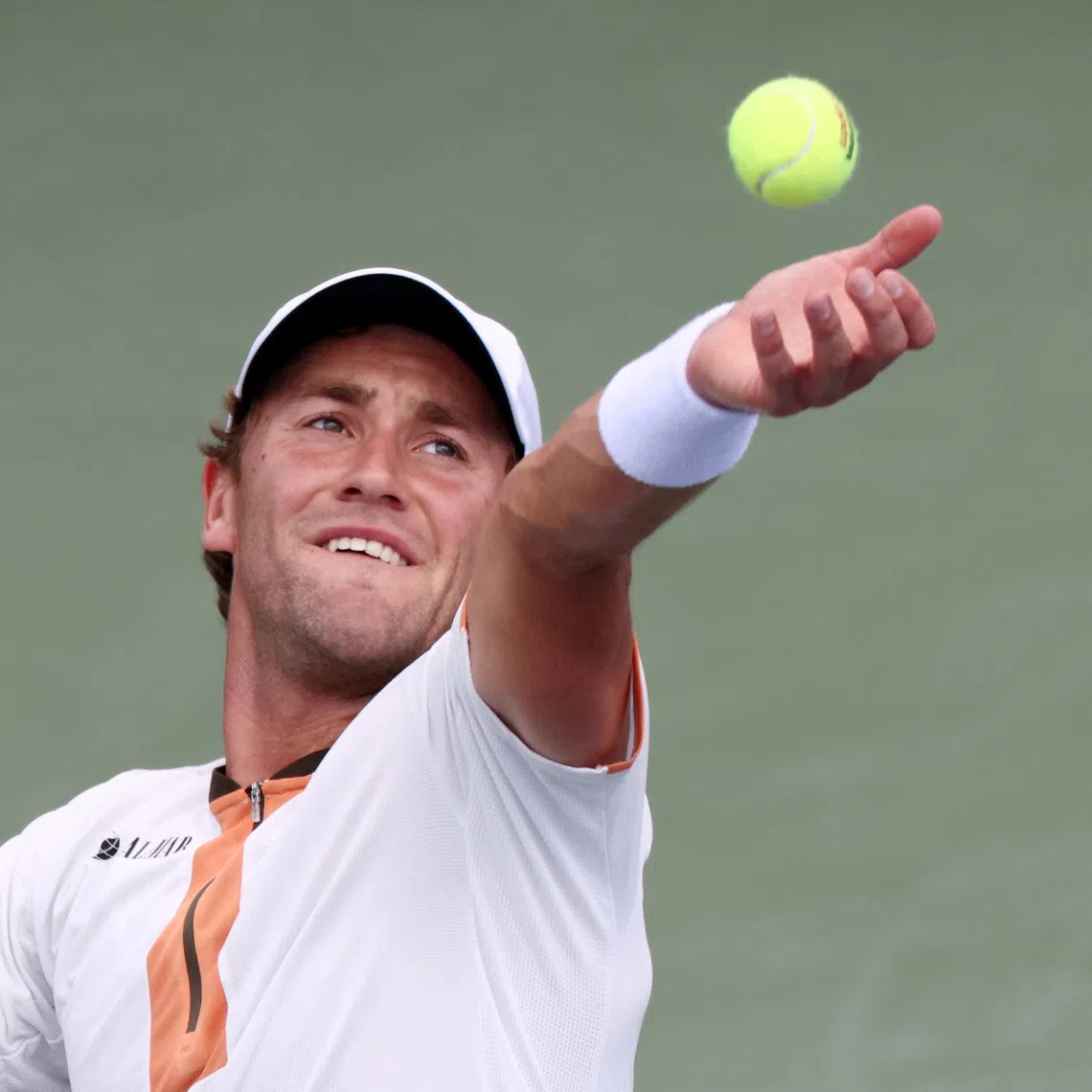 Tennis - U.S. Open - Flushing Meadows, New York, United States - August 28, 2025 Norway's Casper Ruud in action during his second round match against Belgium's Raphael Collignon REUTERS/Kevin Lamarque
