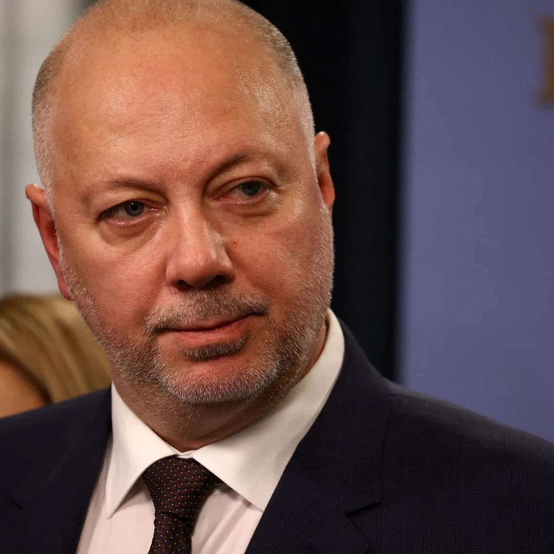 Bulgarian Prime Minister Rosen Zhelyazkov speaks to the media before announcing the resignation of his government, in Sofia, Bulgaria, December 11, 2025. REUTERS/Stoyan Nenov