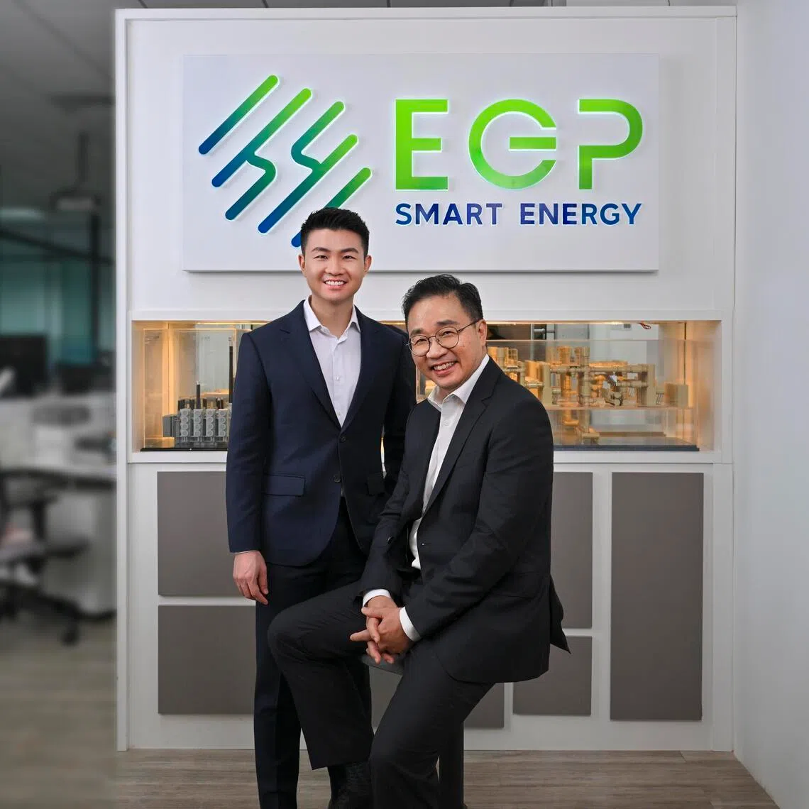 EGP Energy executive chairman and CEO Frankie Fan (right) with executive director Nicholas Fan.