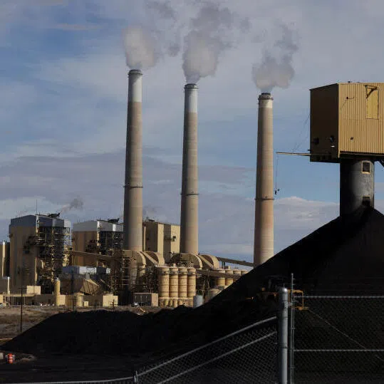 Fumes rise from the coal-fired Hunter Power Plant in Castle Dale, Utah, U.S., October 28, 2024. REUTERS