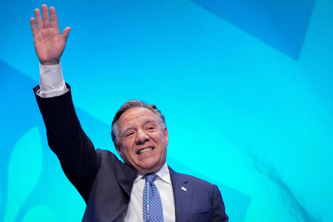 Quebec Premier Francois Legault's plan is to bar almost all economic migrants who don't speak French by 2026. 