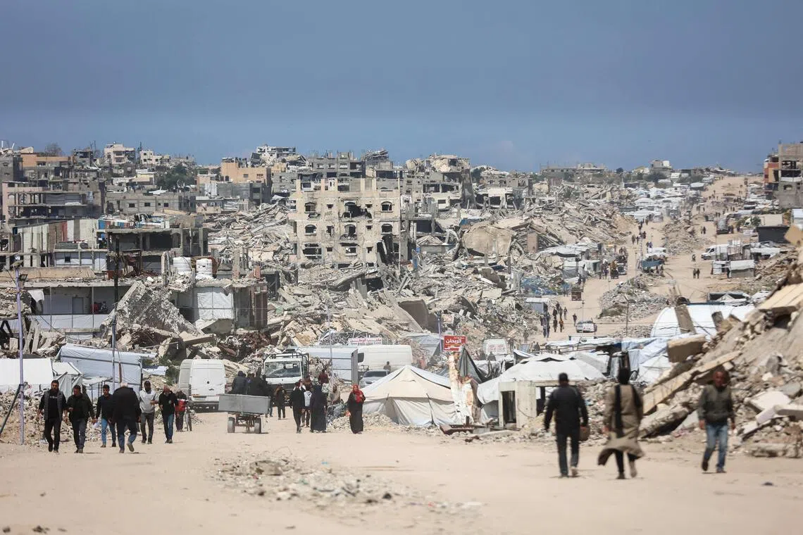 Rehabilitation of Gaza has been projected by global institutions to cost over US$70 billion (S$88.95 billion).
