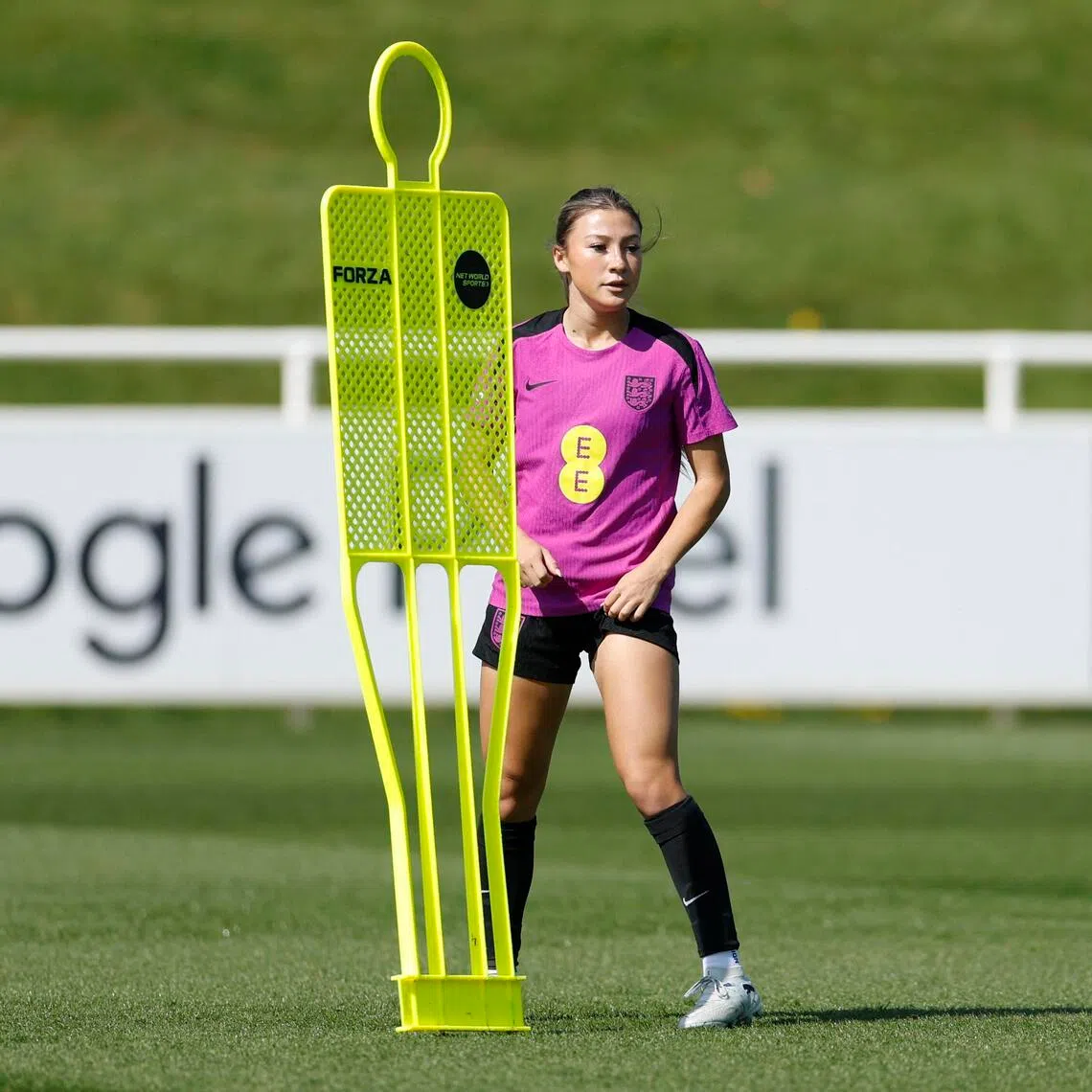 Soccer Football - FIFA Women's World Cup - UEFA Qualifiers - England Training - St George's Park, Burton upon Trent, Britain - April 8, 2026
England's Erica Parkinson during training Action Images via Reuters/Jason Cairnduff