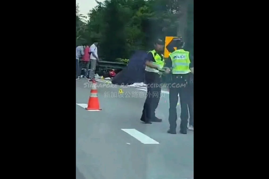 The 36-year-old man was pronounced dead at the scene by an SCDF paramedic.