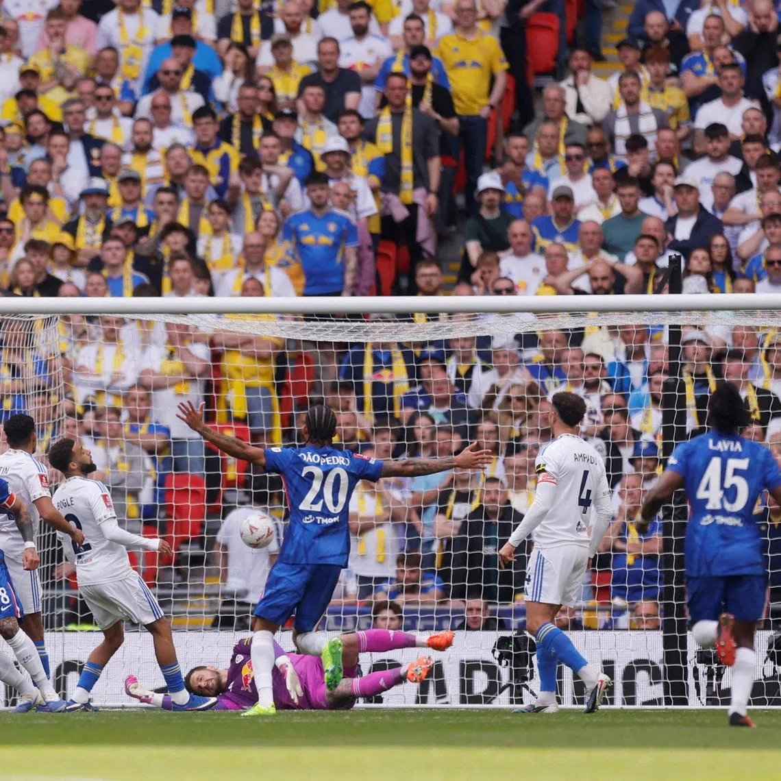 Soccer Football - FA Cup - Semi Final - Chelsea v Leeds United - Wembley Stadium, London, Britain - April 26, 2026 Chelsea's Enzo Fernandez celebrates scoring their first goal Action Images via Reuters/Andrew Couldridge
