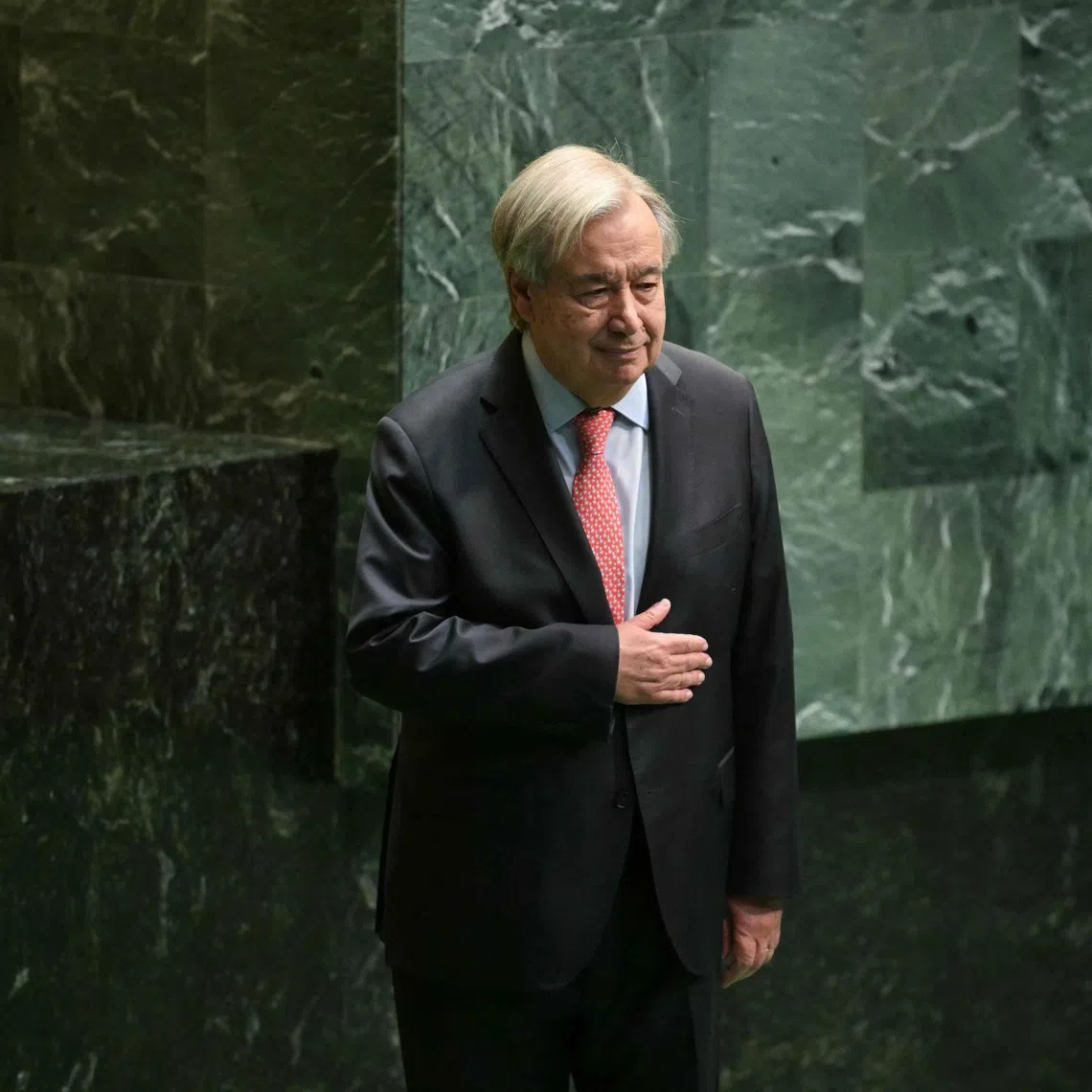 Outgoing UN chief Antonio Guterres called on countries to lift their emissions cutting targets and release concrete plans to quit fossil fuels.