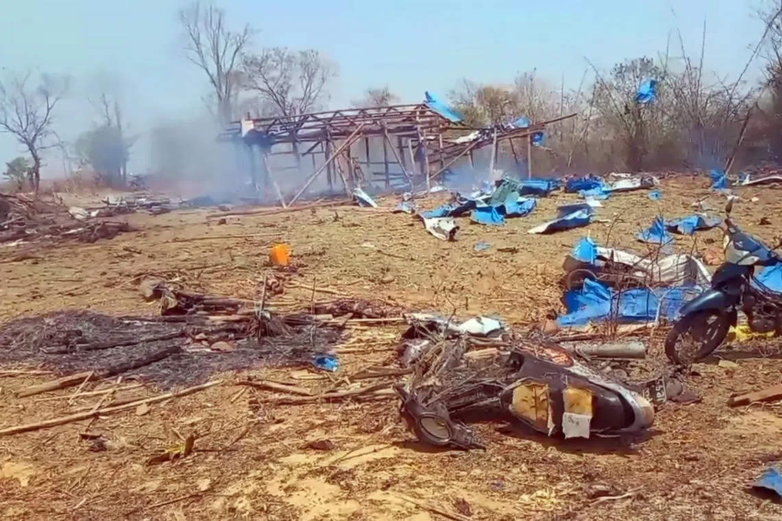 Tuesday’s attack in the Sagaing area was the deadliest in a recent string of military air attacks, with children reported to be among the dead.