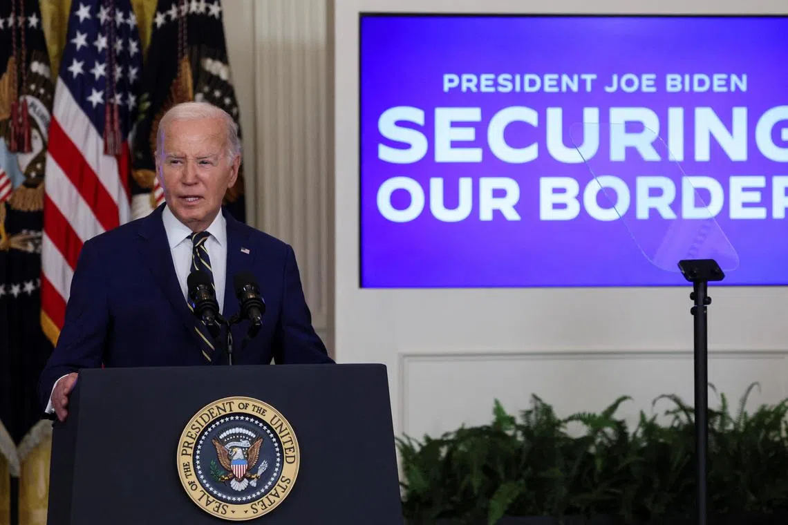 US President Joe Biden's move is the toughest ever by a Democratic president and sees him moving closer to Republican rival Donald Trump’s own signature border policies.
