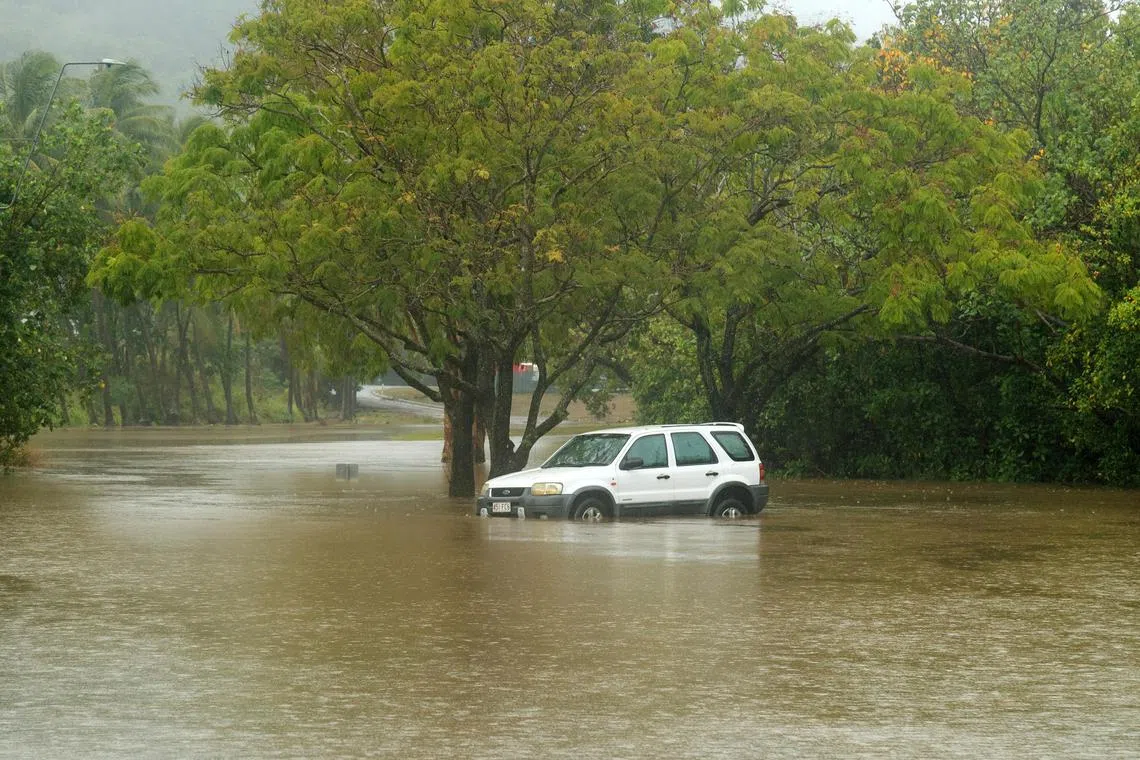 Queensland authorities said major flooding was underway in some suburbs of Cairns.