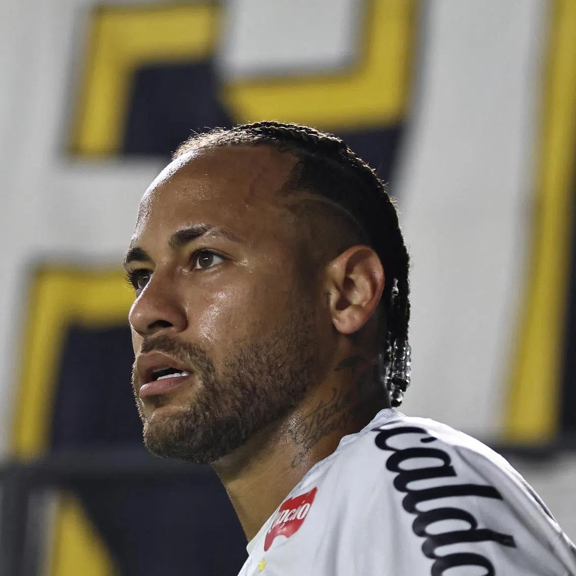 FILE PHOTO: Soccer Football - Brasileiro Championship - Santos v Internacional - Estadio Urbano Caldeira, Santos, Brazil - July 23, 2025 Santos' Neymar during the match REUTERS/Thiago Bernardes/File Photo