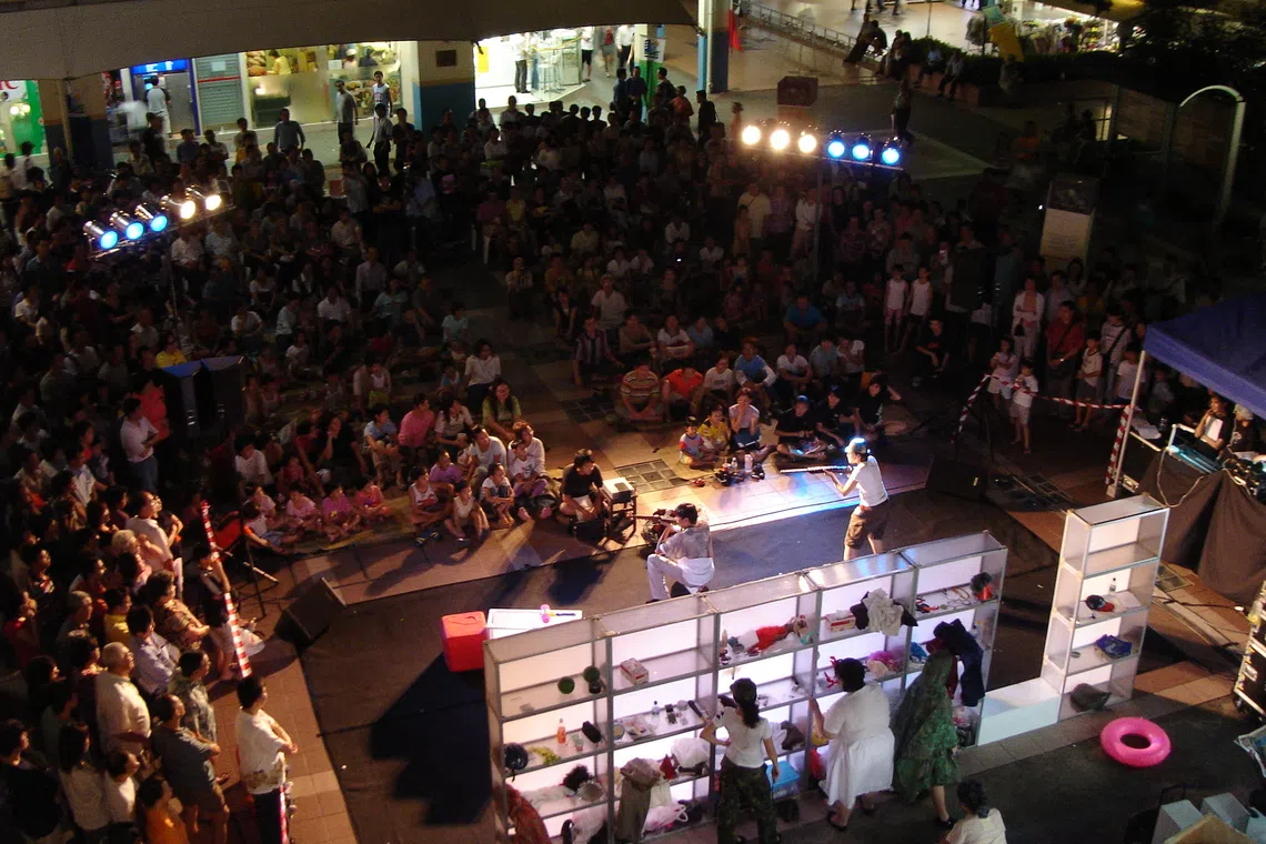 Drama Box stages forum theatre Tomorrow (2005) at Cassia Crescent.