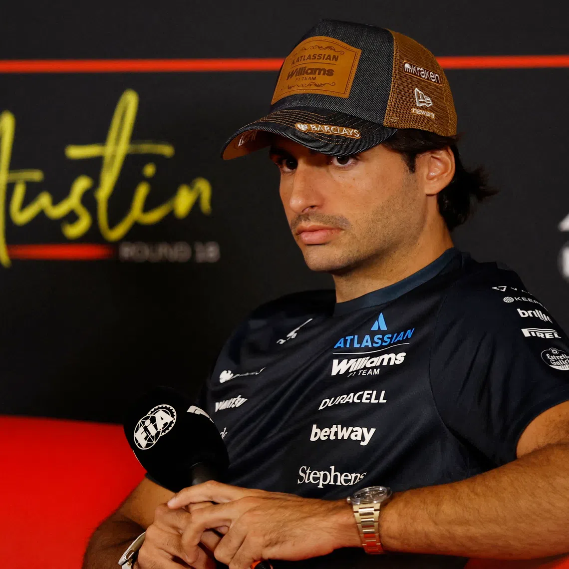 Williams’ Carlos Sainz said he is unconvinced that the Middle East races are definitely going ahead.