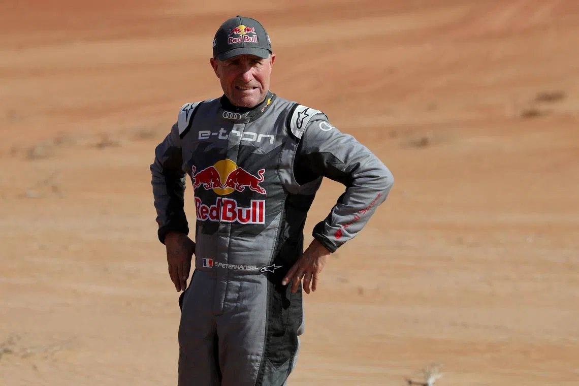 FILE PHOTO: Rallying - Dakar Rally - Stage 6 - 48h Chrono - Shubaytah to Shubaytah - Saudi Arabia - January 11, 2024 Team Audi Sport's Stephane Peterhansel during stage 6 REUTERS/Hamad I Mohammed/File Photo