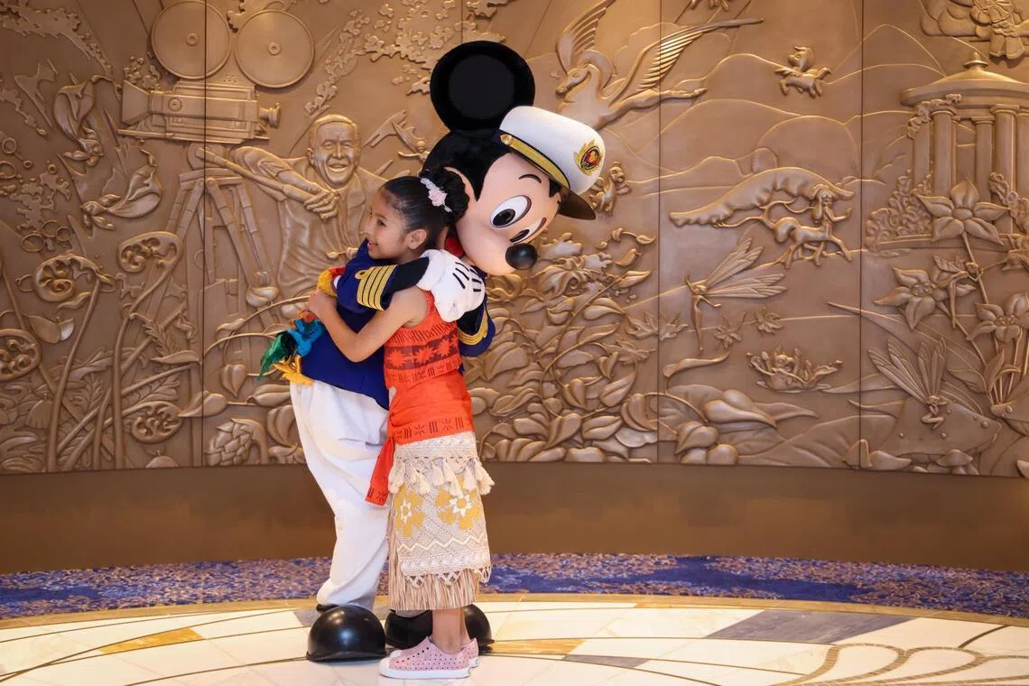 Characters like Mickey Mouse will have meet-and-greet sessions that can be booked via the Navigator app once on board the cruise.