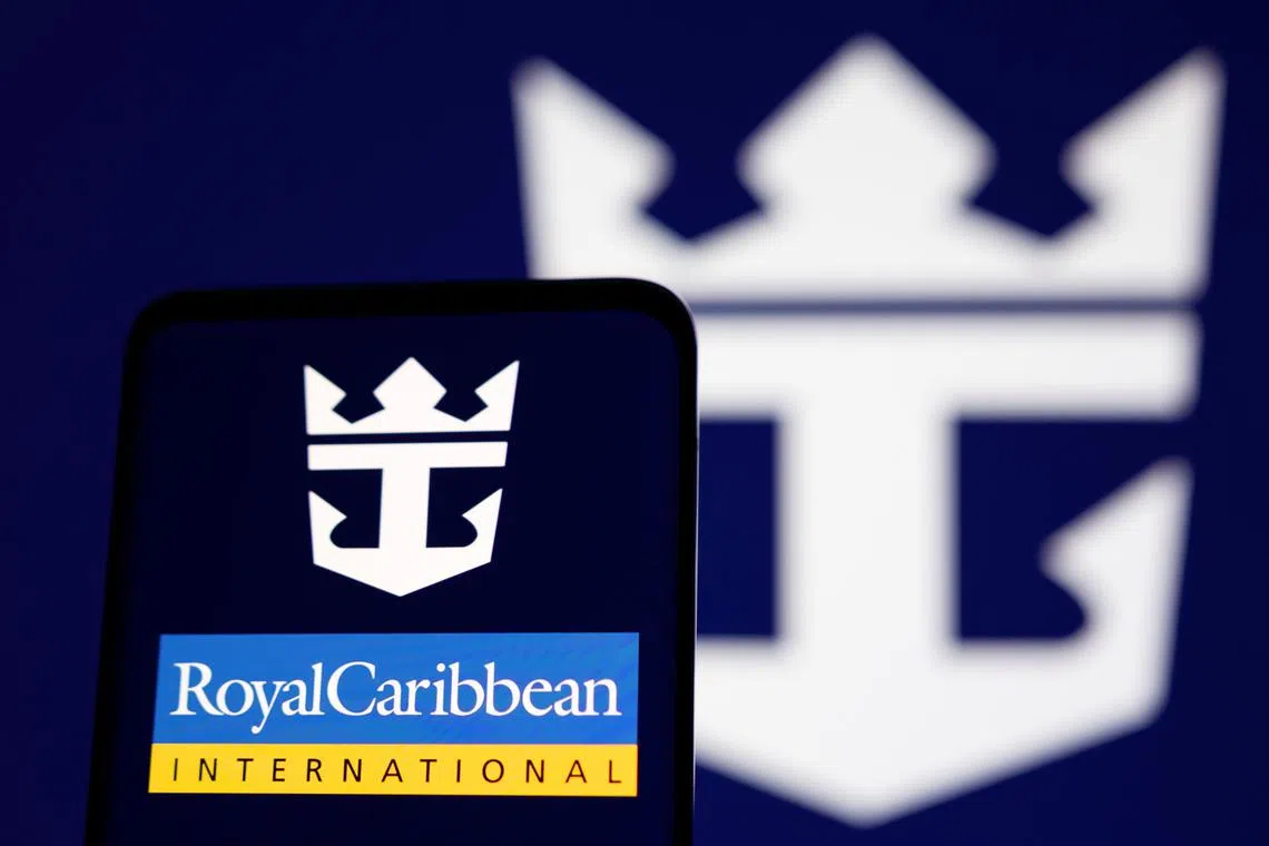 Royal Caribbean logo is seen displayed in this illustration taken, May 3, 2022. REUTERS/Dado Ruvic/Illustration/File Photo
