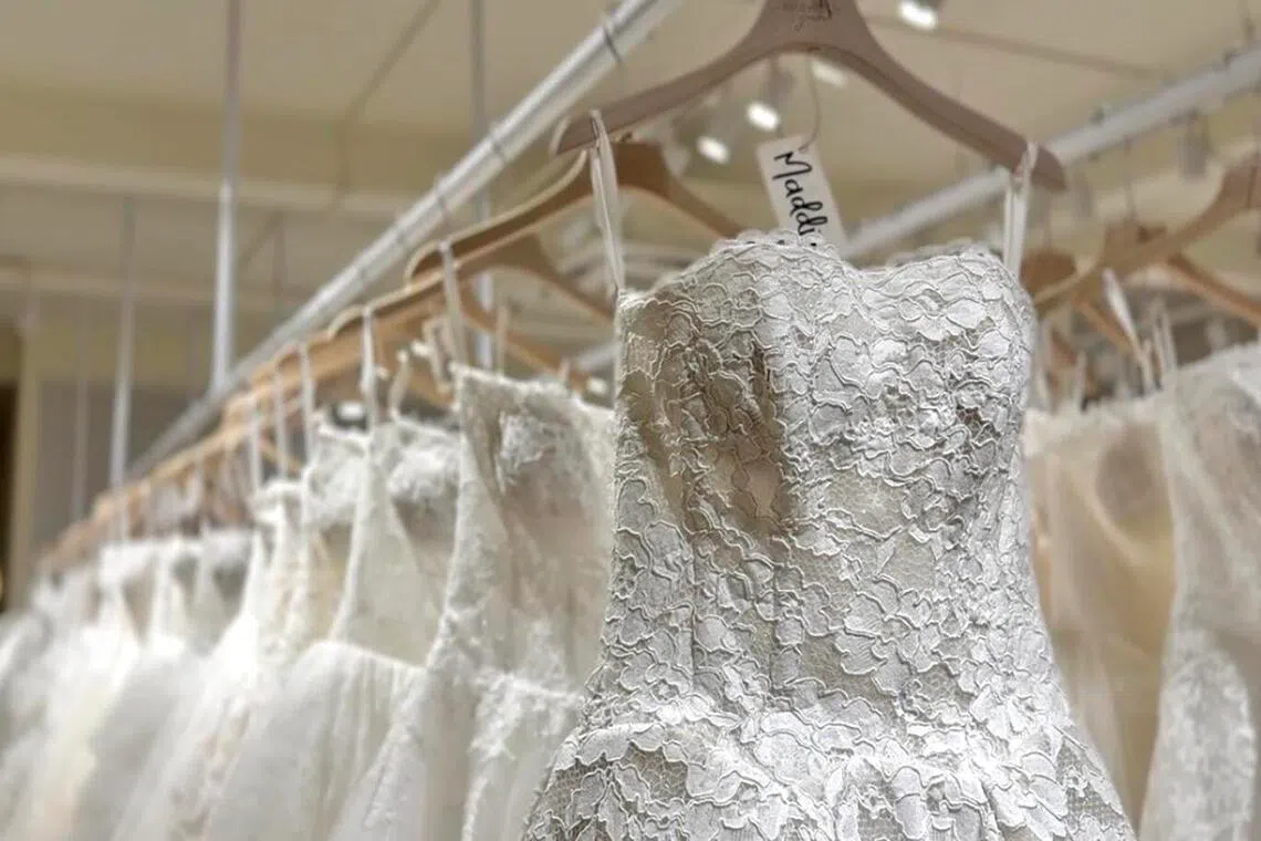 Bridefully Yours’ gown rack.