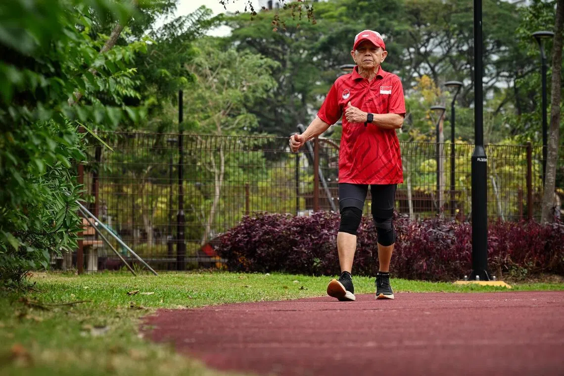 78-year-old Singapore retiree runs the distance for health, vitality