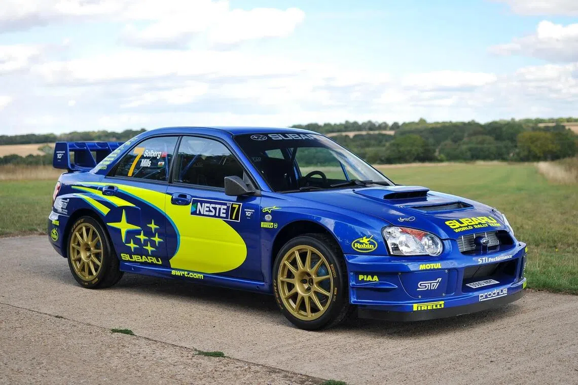A 2003 Subaru Impreza S9 WRC driven by Petter Solberg is on an auction that runs until Oct 3.